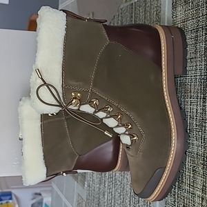 Franco Sarto Rosello Boots Dark Green size 8 nib